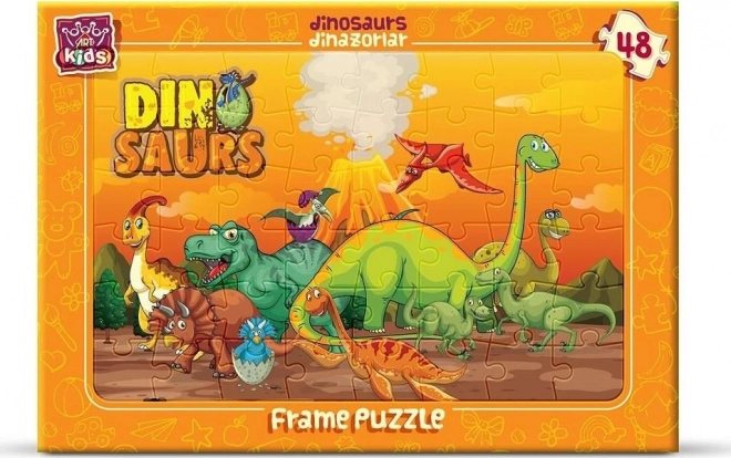 ART PUZZLE Dinosaurussen – bordpuzzel 48 stukjes