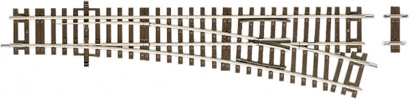 Roco Line Enkelvoudige rechter wissel 15°