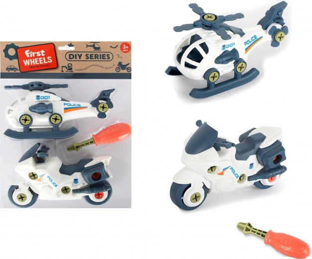 Voertuigenset met schroeven