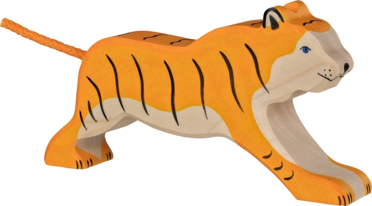 Holztiger rennende tijger - 1 stuk