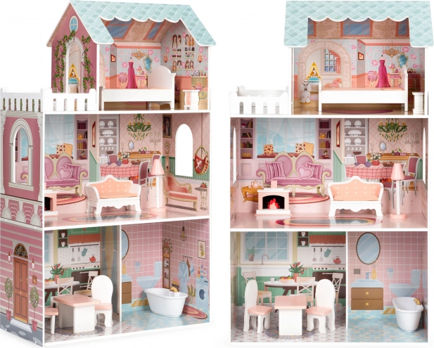 Groot poppenhuis met meubels ECOTOYS