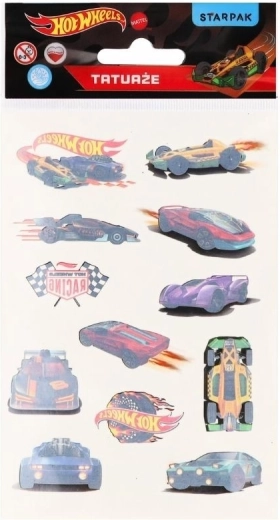 Tijdelijke tattoo Hot Wheels - 1 stuk