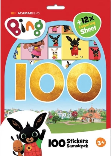 Bing set kleurplaten met stickers (meer dan 100 stuks)