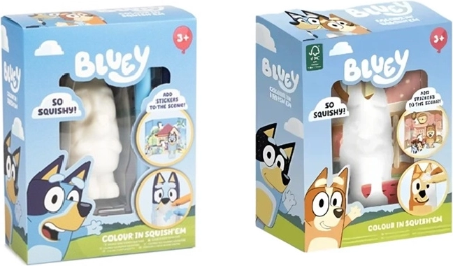 Bluey zachte squishy figuur om in te kleuren