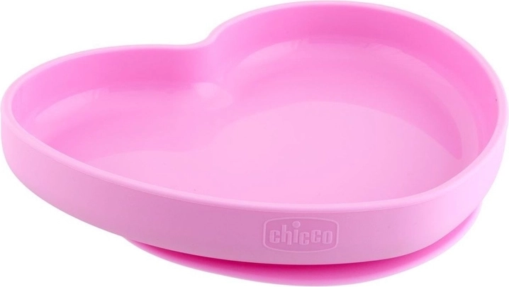 Chicco siliconen bordje hartje met zuignap 9 m+