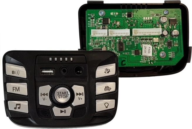 Muziekpaneel voor accuvoertuig