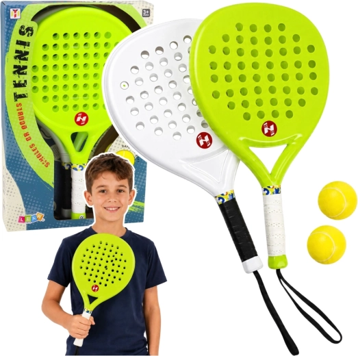 Strandtennisset – rackets en schuimballen