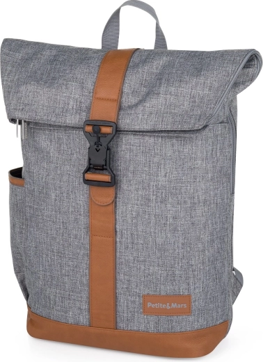 Petite&Mars luiertas voor kinderwagen Jackob ultimate grey