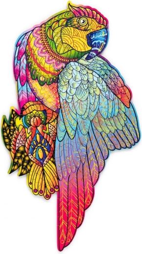 Houten puzzel Papegaai