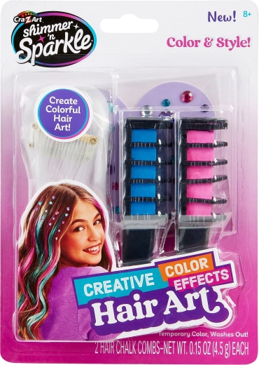 Cra-Z-Art haarkrijtjes met haarclips