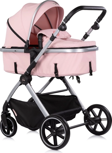 Chipolino Pearl 2-in-1 gecombineerde kinderwagen Powder Pink