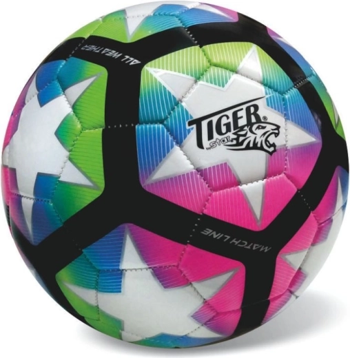 Voetbal Match line fluo meerkleurig maat 5