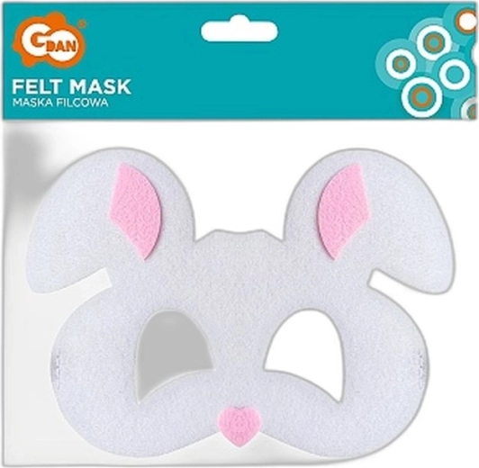 Vilten hazenmasker voor kinderen - 1 stuk