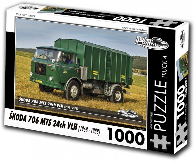 Puzzel RETRO-AUTA TRUCK Škoda 706 MTS 24ch VLH 1000 stukjes