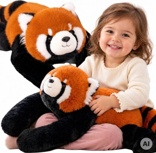 WOOPIE Zware sensorische pluchen rode panda 1 kg