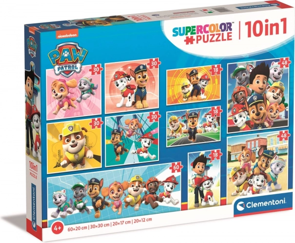 Puzzel Paw Patrol 10-in-1 van Clementoni