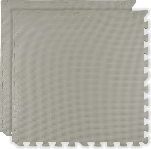 Humbi schuim vloer speelmat (puzzel) 120 × 60 cm, 2 delen, lichtgrijs