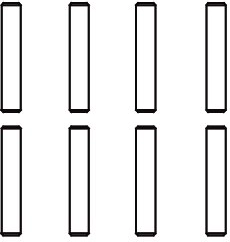 Jamara montagepen 2 × 11 mm voor wielbevestiging - 1 stuk