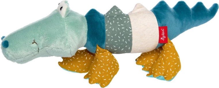 Sigikid eerste pluchen patchwork krokodil 43 cm