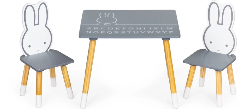 Kinder tafel met twee stoelen set meubelen Ecotoys