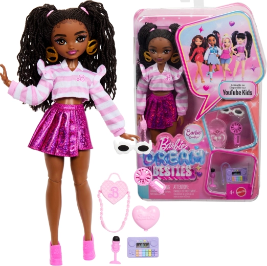 barbie dream besties brooklyn – modieuze pop met accessoires