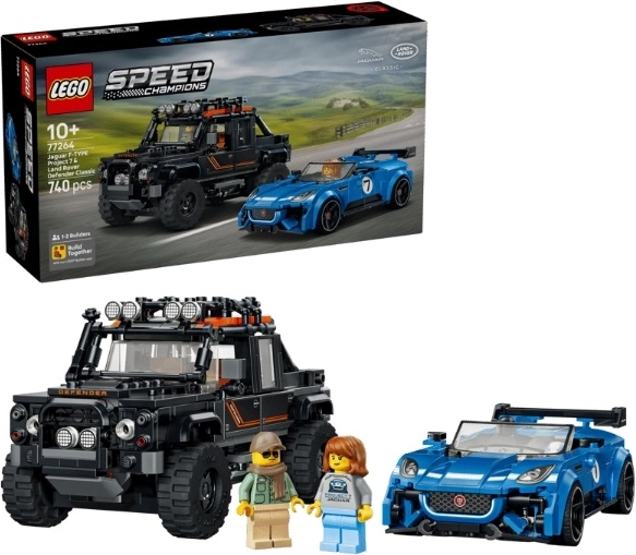 LEGO Speed Champions Jaguar Project 7 en Land Rover Defender