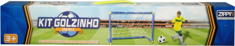 Voetbaldoel 60 × 40 met net, bal en pomp