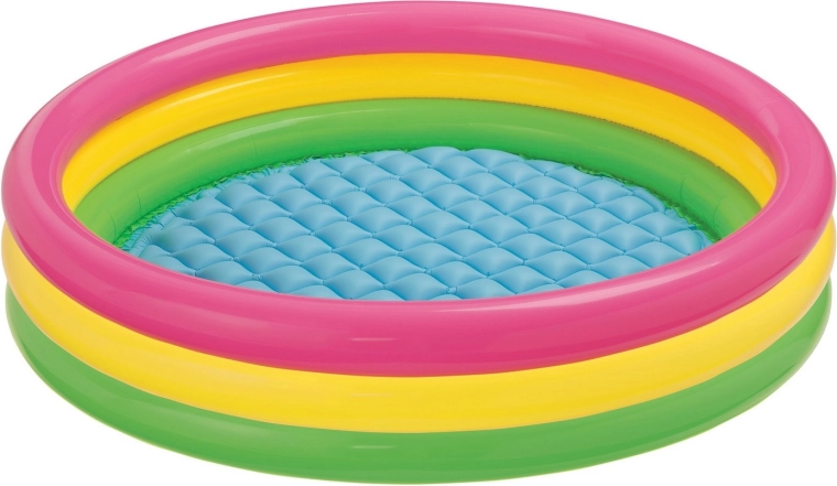 Opblaasbaar kinderzwembad regenboog 147 × 33 cm Intex