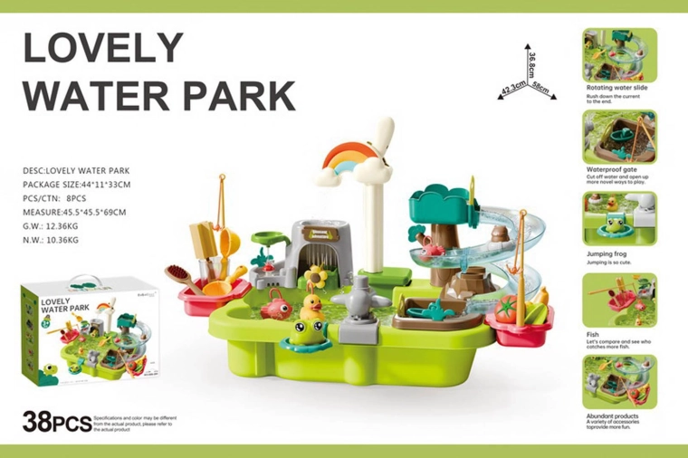 Mega waterpark met accessoires