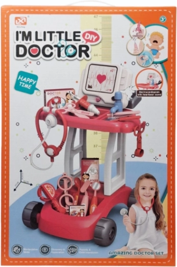 Kinderartsentrolley met accessoires, licht en geluid