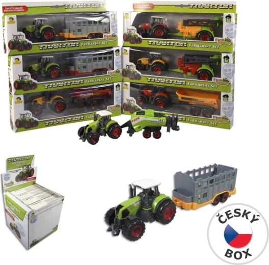 Tractor met aanhanger 27 cm