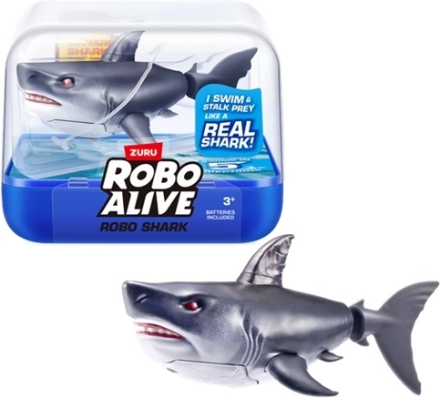 ZURU RoboAlive drijvende haaienrobot voor in het water (zwart)