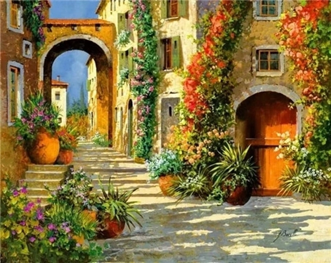Norimpex Schilderen op nummer Balkan-stad 40 × 50 cm