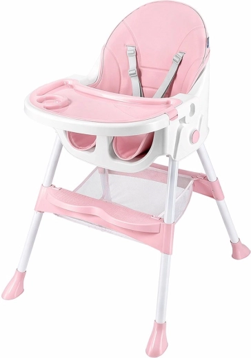 Eetstoel Baby Mix Nora, dusty pink