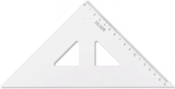 Koh-i-noor driehoek met geleidelijn 16 × 16 × 25 cm