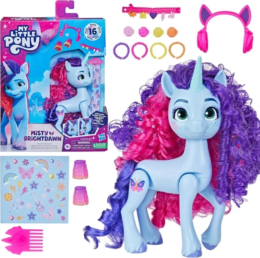 Hasbro My Little Pony beweegbaar figuur Misty Brightdawn met stylingaccessoires