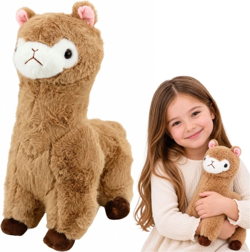 Pluche alpaca lama beige 28 cm - 1 stuk