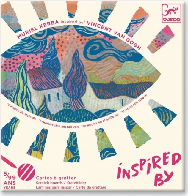 DJECO Kras-afbeeldingen: Vincent van Gogh