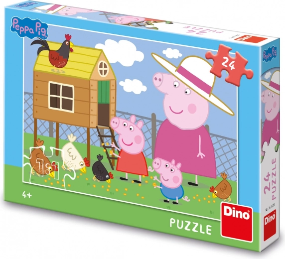 puzzel Peppa Pig kippetjes 24 stukjes
