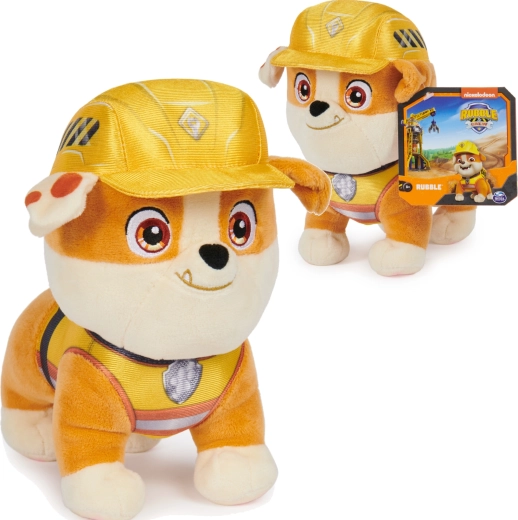 Pluche PAW PATROL Rubble en zijn team 20 cm