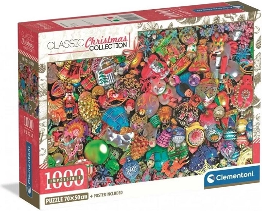 Clementoni Impossible puzzel 1000 stukjes – Christmas Collection Jolly Christmas