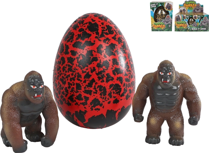 Jumbo uitbroedende en groeiende gorillafiguur voor in water