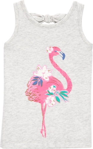 CARTER'S hemdje met bandjes pink flamingo voor meisjes – 12 m