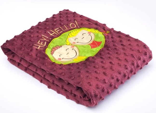 Dubbelzijdige babydeken Sensillo 75 × 100 cm bruin