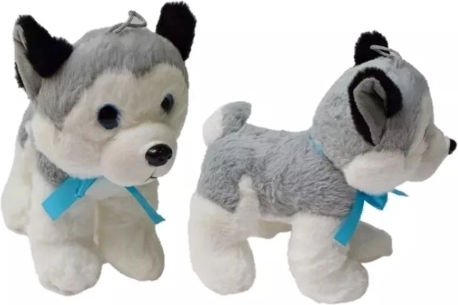 Pluchen husky middelgroot 20 cm