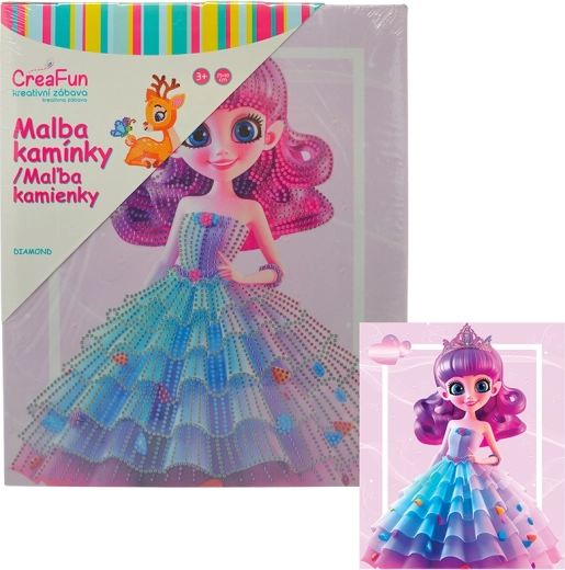 Diamantschilderen – Regenboogpop 25 × 30 cm