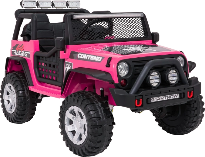 Elektrische jeep Beast 4x4 – roze