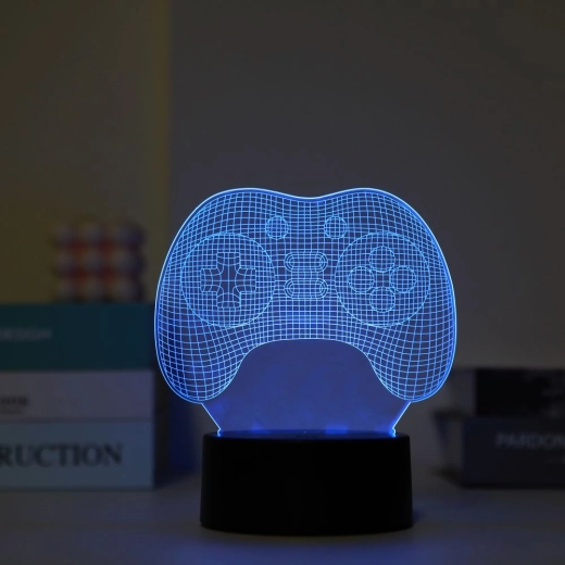 LED-nachtlampje in de vorm van een gamecontroller