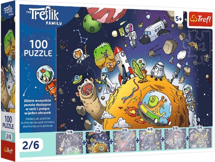 Puzzel Treflik in de ruimte – 100 stukjes
