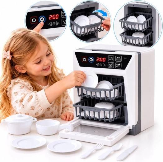 Kindervaatwasser met geluiden en servies